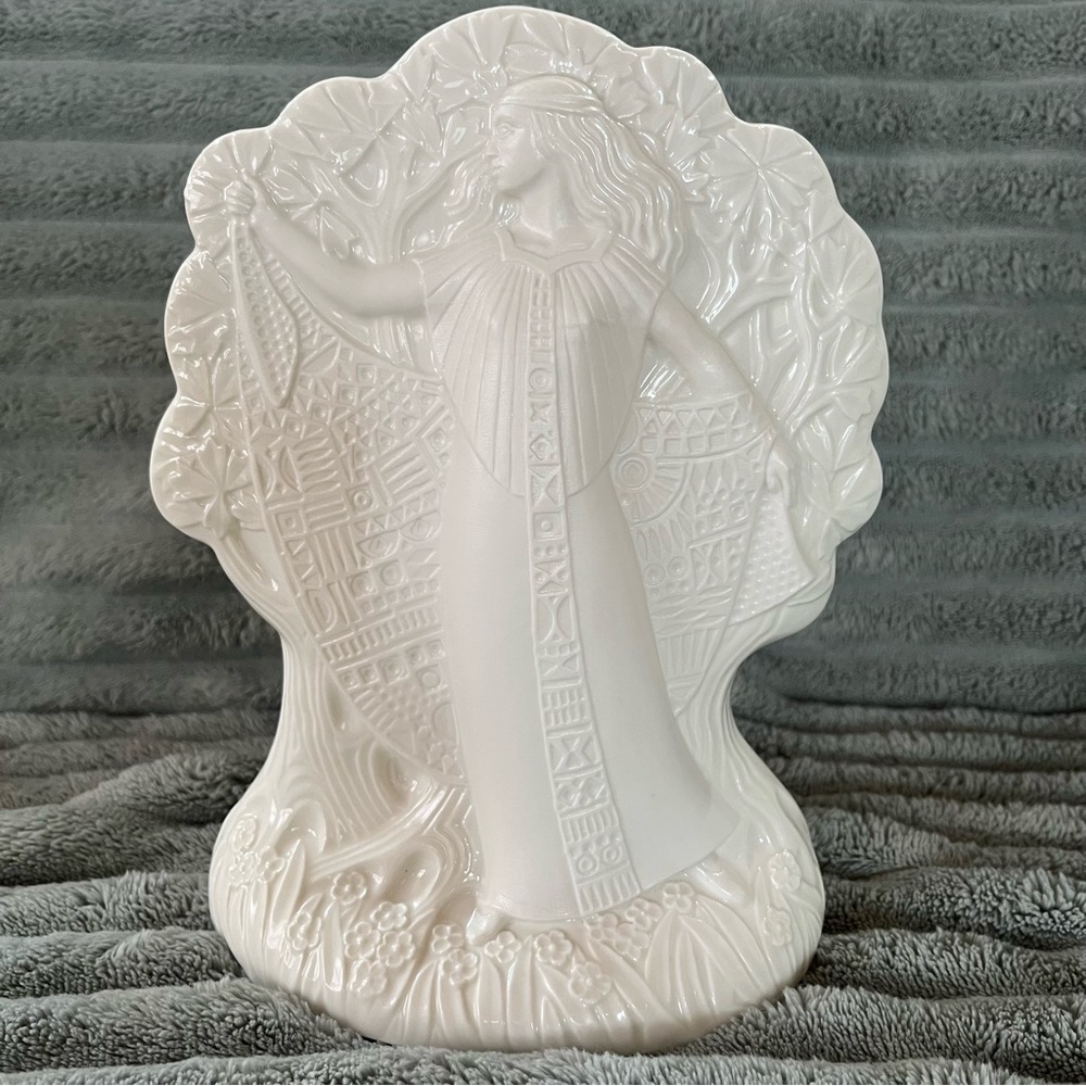Minton “Hera and the Peacock” goddess statue